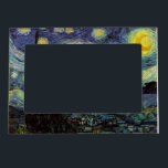 Sterrennacht van Vincent van Gogh. Magnetisch Lijstje<br><div class="desc">Een beroemde kunst Sterrennacht van Vincent van Gogh. Impressionisme,  landschapsolie schilderen.</div>