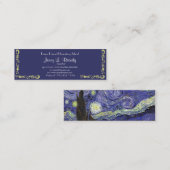 Sterrennacht van Vincent van Gogh. Mini Visitekaartje (Voorkant / Achterkant)