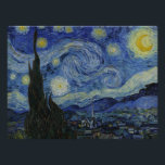 Sterrennacht van Vincent Van Gogh Perfect Poster<br><div class="desc">Een van de beroemdste schilderijen van Vincent Van Gogh. Sterrennacht is een mooie blauwe olie op schilderij van Van Gogh op doek en dit is de hoogste beschikbare kwaliteit op Zazzle, zodat je kunt verwachten dat afdrukken van topkwaliteit zullen plaatsvinden. Beschikbaar op veel verschillende geschenken, elektronische hoesjes, prints en nog...</div>
