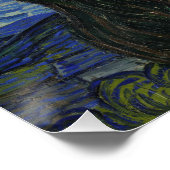 Sterrennacht van Vincent Van Gogh Perfect Poster (Hoek)