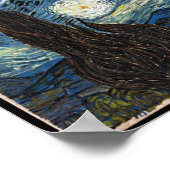 Sterrennacht van Vincent Van Gogh Poster (Hoek)