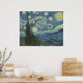 Sterrennacht van Vincent Van Gogh Poster (Keuken)