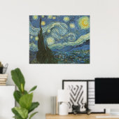 Sterrennacht van Vincent Van Gogh Poster (Thuiskantoor)