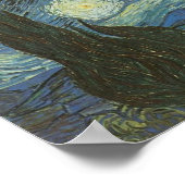 Sterrennacht van Vincent Van Gogh Poster (Hoek)