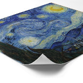 Sterrennacht van Vincent Van Gogh Poster (Hoek)
