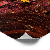 Sterrennacht van Vincent Van Gogh Poster (Hoek)