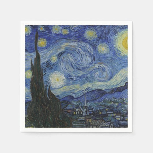 Sterrennacht van Vincent Van Gogh Servetten (Voorkant)