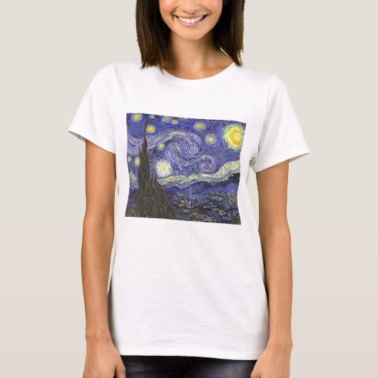 Sterrennacht van Vincent van Gogh T-shirt (Voorkant)
