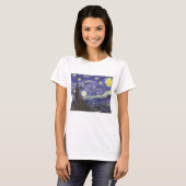 Sterrennacht van Vincent van Gogh T-shirt (Voorkant volledig)