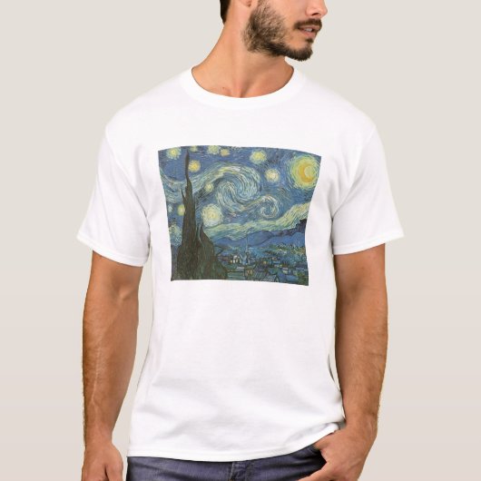 Sterrennacht van Vincent Van Gogh T-shirt (Voorkant)