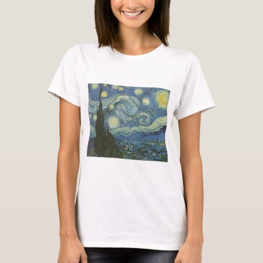 Sterrennacht van Vincent Van Gogh T-shirt (Voorkant)