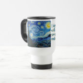 Sterrennacht, van Vincent van Gogh Travel Mug Reisbeker (Voorkant links)