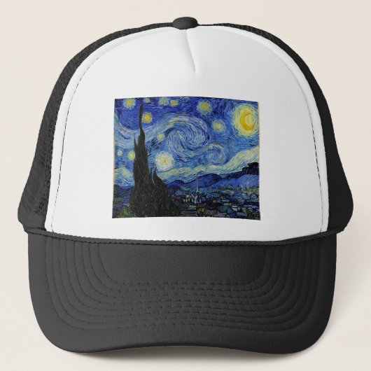 Sterrennacht van Vincent Van Gogh Trucker Pet (Voorkant)