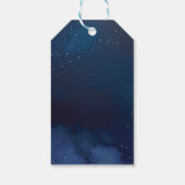 Sterrennacht verjaardagsfeesttag cadeaulabel (Achterkant)