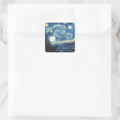 Sterrennacht Vierkante Sticker (Tas)