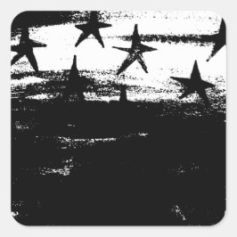 sterrennacht vierkante sticker