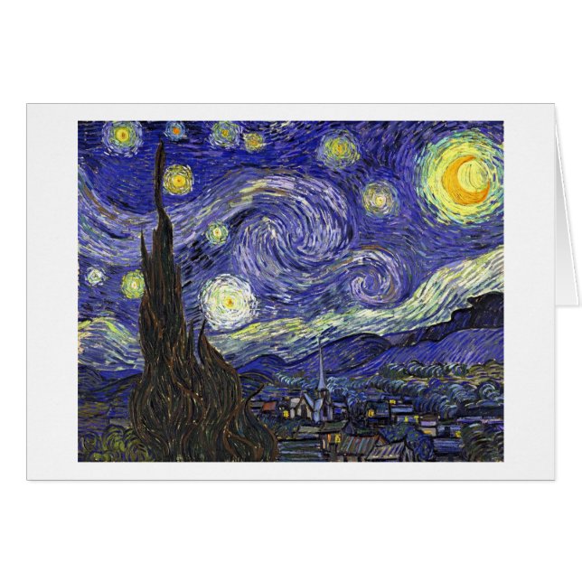 Sterrennacht, Vincent Van Gogh. (Voorkant Horizontaal)
