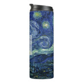 Sterrennacht Vincent van Gogh  Art Monogram Thermosbeker (Geroteerd rechts)