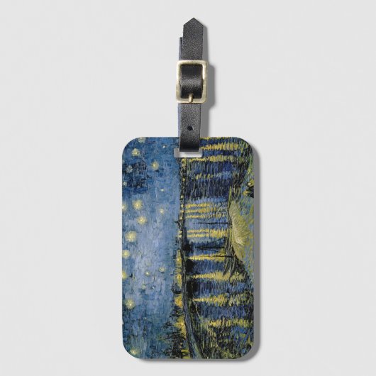 Sterrennacht Vincent van Gogh Bagagelabel (Voorkant (verticaal))