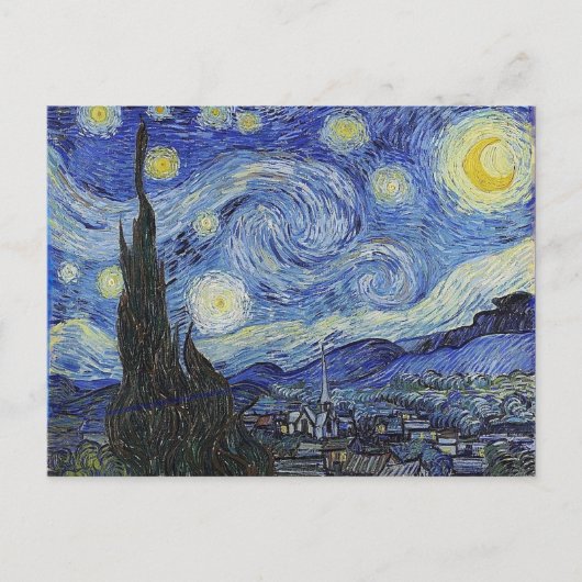 Sterrennacht Vincent Van Gogh Briefkaart (Voorkant)