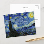 Sterrennacht | Vincent Van Gogh Briefkaart<br><div class="desc">Sterrennacht (1889) van de Nederlandse kunstenaar Vincent Van Gogh. Origineel kunstwerk is een olie op doek die een energieke post-impressionistische nachtelijke hemel in huiden van blauw en geel weergeeft. Gebruik de ontwerphulpmiddelen om douanetekst toe te voegen of het afbeelding te personaliseren.</div>