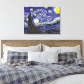 Sterrennacht, Vincent Van Gogh. Canvas Afdruk (Insitu (Slaapkamer))