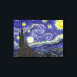 Sterrennacht, Vincent Van Gogh. Canvas Afdruk<br><div class="desc">Sterrennacht, Vincent Van Gogh. Dit beroemde schilderij van de impressionistische olie drukt de vreugde en de hoop uit voor de onbekende toekomst, is een van de beroemdste schilderijen van Van Gogh.</div>