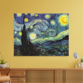 Sterrennacht Vincent van Gogh Canvas Afdruk (Insitu (Woonkamer))