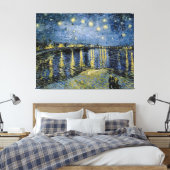 Sterrennacht Vincent van Gogh Canvas Afdruk (Insitu (Slaapkamer))