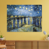 Sterrennacht Vincent van Gogh Canvas Afdruk (Insitu (Woonkamer))