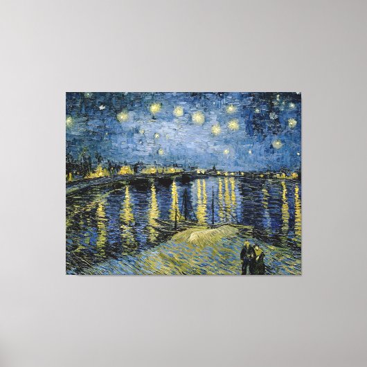 Sterrennacht Vincent van Gogh Canvas Afdruk (Voorkant)