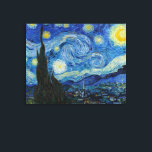 Sterrennacht | Vincent Van Gogh Canvas Afdruk<br><div class="desc">Sterrennacht (1889) van de Nederlandse kunstenaar Vincent Van Gogh. Origineel kunstwerk is een olie op doek die een energieke post-impressionistische nachtelijke hemel in huiden van blauw en geel weergeeft. Gebruik de ontwerphulpmiddelen om douanetekst toe te voegen of het afbeelding te personaliseren.</div>
