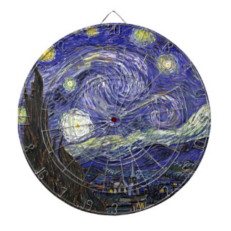 Sterrennacht, Vincent Van Gogh. Dartbord