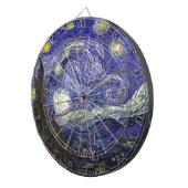 Sterrennacht, Vincent Van Gogh. Dartbord (Voorkant Rechts)