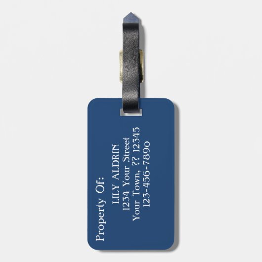 Sterrennacht Vincent van Gogh Fine Art Painting Bagagelabel (Achterkant verticaal)