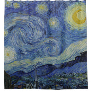 Sterrennacht Vincent van Gogh Fine Art Painting Douchegordijn
