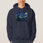 Sterrennacht Vincent van Gogh Fine Art Painting Hoodie<br><div class="desc">Vincent van Gogh (Nederlands, 1853 - 1890) Sterrennacht, 1889, Oil on canvas Unframed: 73 × 92 cm (28, 7 × 36, 2 inch) Dit schilderij toont het uitzicht uit het oostwaarts gerichte raam van de asielkamer van Van Gogh op Saint-Rémy-de-Provence, en voegt er aan toe geïdealiseerd dorp. Het is sinds...</div>
