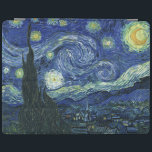 Sterrennacht Vincent van Gogh Fine Art Painting iPad Cover<br><div class="desc">Vincent van Gogh (Nederlands, 1853 - 1890) Sterrennacht, 1889, Oil on canvas Unframed: 73 × 92 cm (28, 7 × 36, 2 inch) Dit schilderij toont het uitzicht uit het oostwaarts gerichte raam van de asielkamer van Van Gogh op Saint-Rémy-de-Provence, en voegt er aan toe geïdealiseerd dorp. Het is sinds...</div>