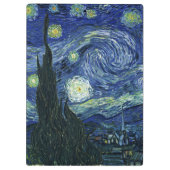 Sterrennacht Vincent van Gogh Fine Art Painting Klembord (Achterkant)