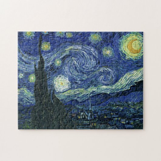 Sterrennacht Vincent van Gogh Fine Art Painting Legpuzzel (Horizontaal)