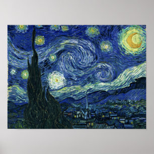 Sterrennacht Vincent van Gogh Fine Art Painting Poster