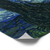 Sterrennacht Vincent van Gogh Fine Art Painting Poster (Hoek)