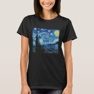 Sterrennacht Vincent van Gogh Fine Art Painting T-shirt