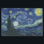 Sterrennacht Vincent van Gogh Fine Art Painting Tissuepapier<br><div class="desc">Vincent van Gogh (Nederlands, 1853 - 1890) Sterrennacht, 1889, Oil on canvas Unframed: 73 × 92 cm (28, 7 × 36, 2 inch) Dit schilderij toont het uitzicht uit het oostwaarts gerichte raam van de asielkamer van Van Gogh op Saint-Rémy-de-Provence, en voegt er aan toe geïdealiseerd dorp. Het is sinds...</div>