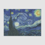 Sterrennacht Vincent van Gogh Fine Art Painting Tissuepapier<br><div class="desc">Vincent van Gogh (Nederlands, 1853 - 1890) Sterrennacht, 1889, Oil on canvas Unframed: 73 × 92 cm (28, 7 × 36, 2 inch) Dit schilderij toont het uitzicht uit het oostwaarts gerichte raam van de asielkamer van Van Gogh op Saint-Rémy-de-Provence, en voegt er aan toe geïdealiseerd dorp. Het is sinds...</div>