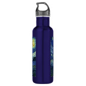 Sterrennacht Vincent van Gogh Fine Art Painting Waterfles (Achterkant)