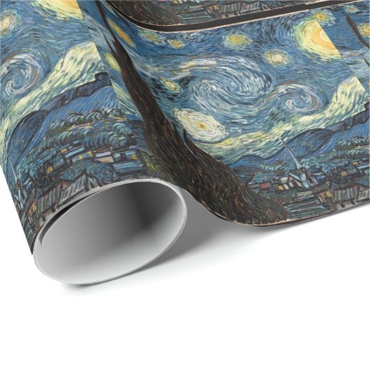 Sterrennacht, Vincent van Gogh gift Cadeaupapier (Rol Hoek)