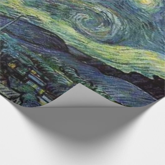 Sterrennacht, Vincent van Gogh gift Cadeaupapier (Hoek)