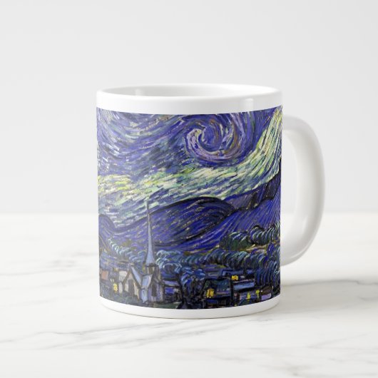 Sterrennacht, Vincent Van Gogh. Grote Koffiekop (Voorkant rechts)