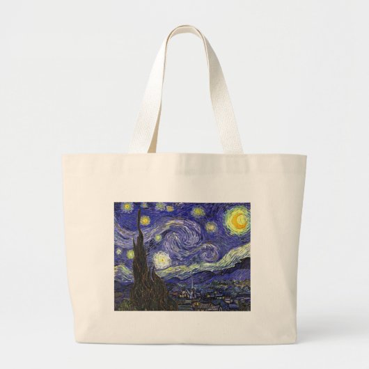 Sterrennacht, Vincent Van Gogh. Grote Tote Bag (Voorkant)
